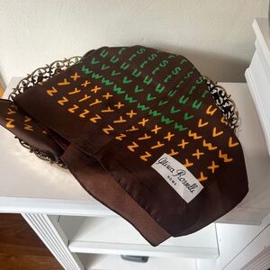 Vintage Olivia Rosselli Scarf Roma Alphabet Print ABCs